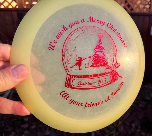2007 Champion Orc Christmas Patent #'s Penned GLOW PFN Disc Golf Innova #2143 - Picture 2 of 13