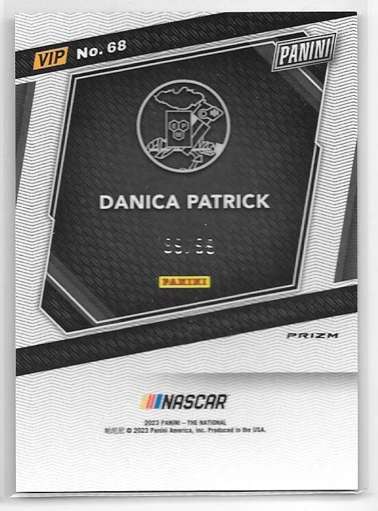2023 Panini National Convention Gold Packs Green Sparkle #68 Danica Patrick /99 - Image 2 of 2