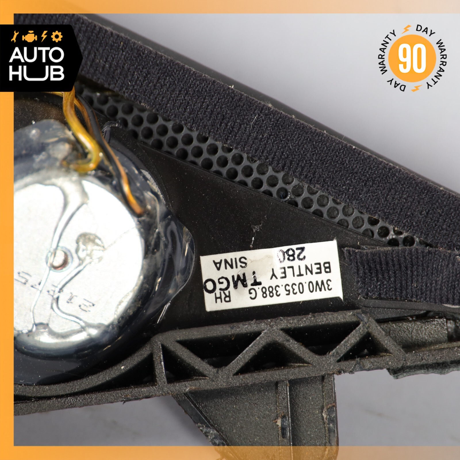 07-11 Bentley Continental GTC Front Right Side A-Pillar Trim Cover OEM 59k