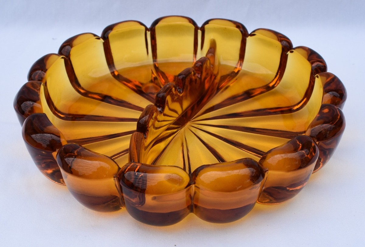 MCM - VIKING Art Glass - AMBER - 8 MCM - VIKING Art Glass - AMBER - 8