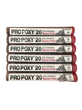 Lot of 6 New Hercules Pro Poxy 20 Steel Reinforced Two Part Epoxy Putty