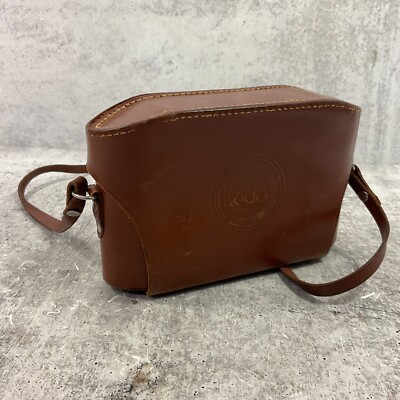 ビンテージ  kodak  ケース Vintage Kodak Leather Camera Case Brown w/ Strap | eBay