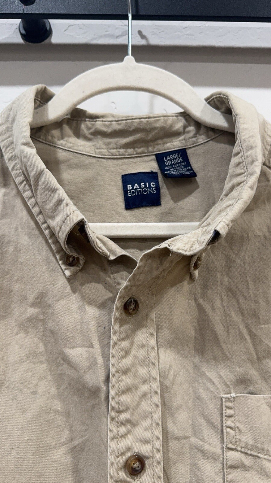 Long Sleeve Button Western Basic Editions Size La… - image 2