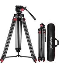 79"/200cm Video Tripod, Heavy Duty Aluminum Alloy Camera Tripod Stand