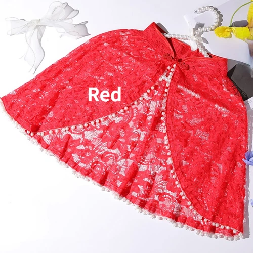 Women Elegant Lace Cloak Cape Short Poncho Shawl Vintage Style Thin Wedding Chic - Picture 5 of 26