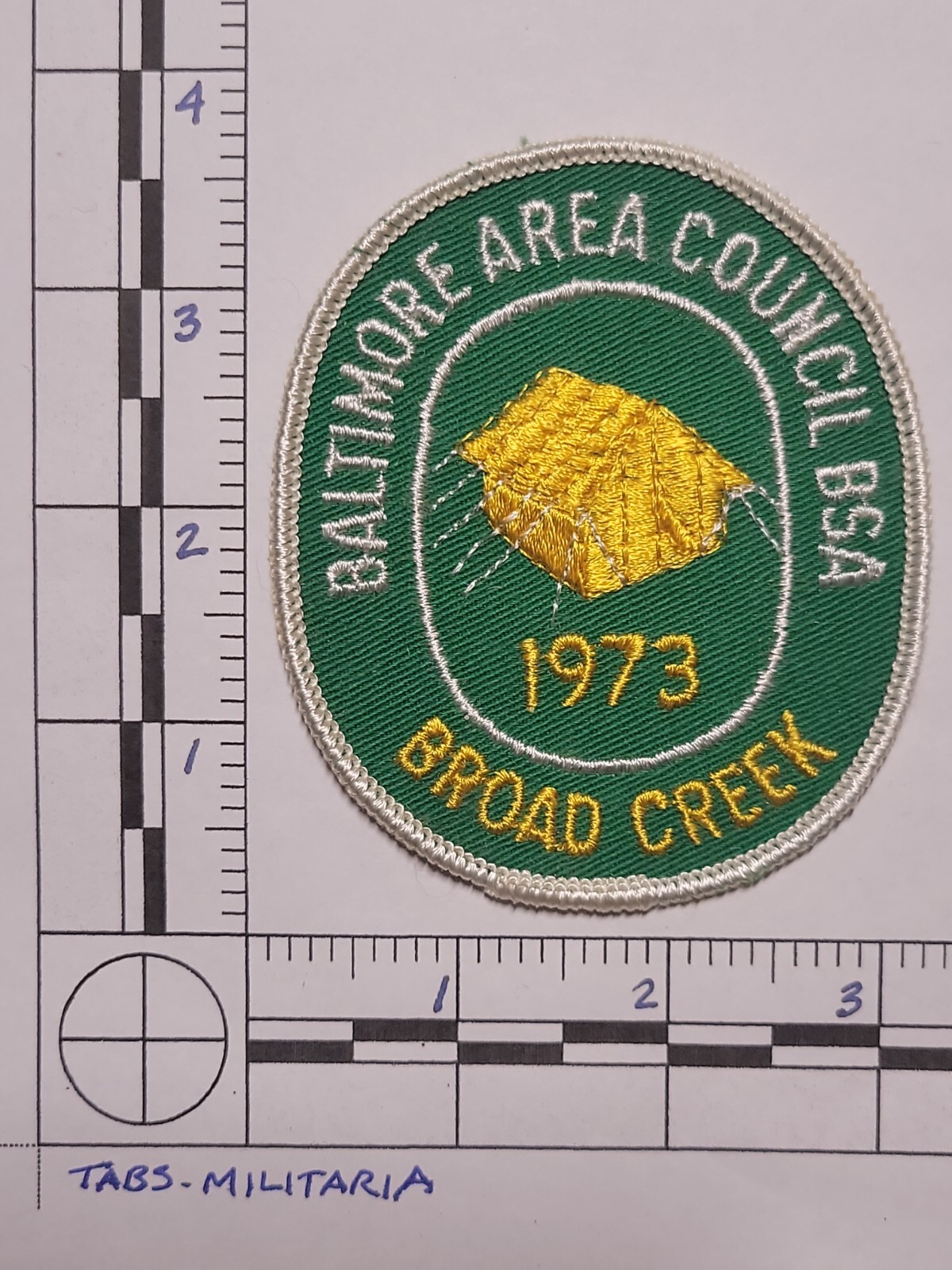 Original BSA Boy Scouts Patch Baltimore Are Council Broad Creek 1973