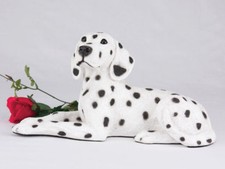 Small/Keepsake 94 Cubic Inches Dalmation Resin Urn for Cremation Ashes