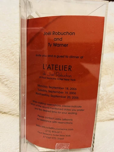 Chef Robuchon Beanie Baby Ty Extremely Rare & Hard To Find!!! Authenticated MQ! - Picture 10 of 11