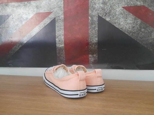 CONVERSE ALL STAR BALLERINA SLIP ON PEACH LOWS SIZE UK 5.5 EURO 38.5 - Imagen 8 de 15