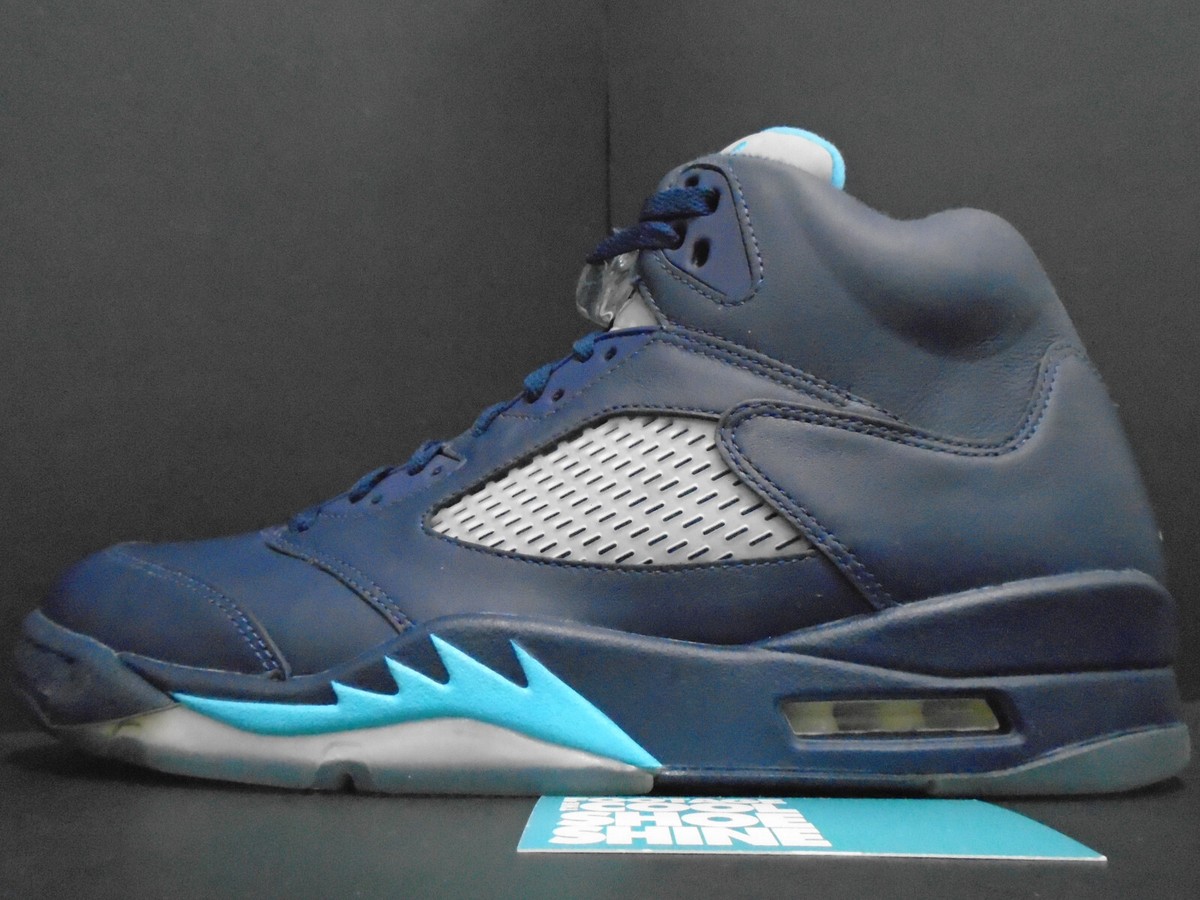 NIKE AIR JORDAN V 5 RETRO HORNETS PRE-GRAPE NAVY BLUE BLACK BRED