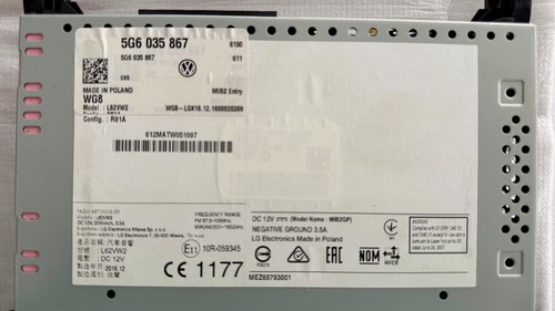 VW Radio Composition Color Facelift Touch SD Karte Bedieneinheit 5G6035867 - Bild 3 von 5