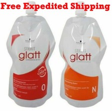 4set Schwarzkopf Strait Glatt Hair Straightener Cream No.0 Very Curly Frizzy Hai