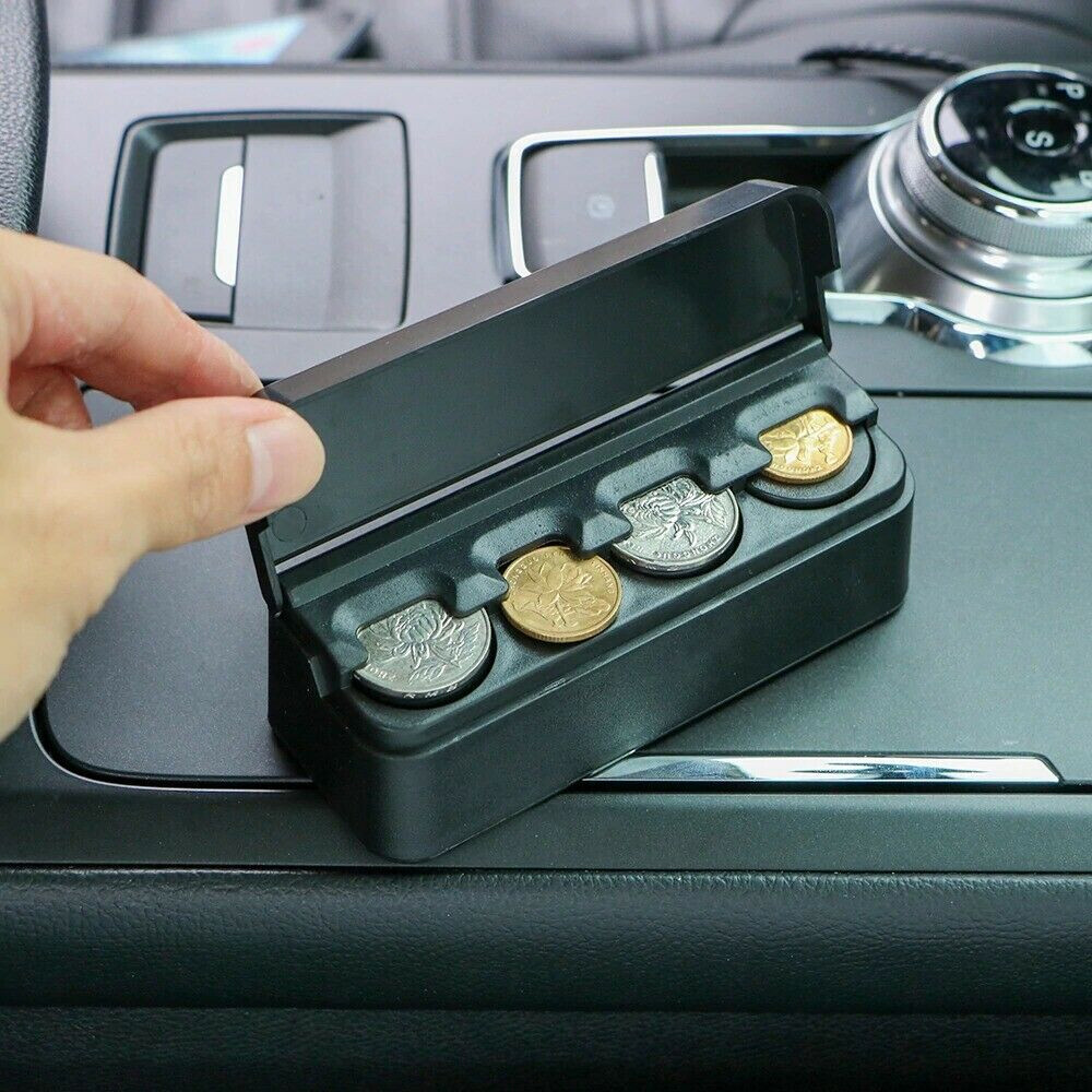 Car Coin Case Organizer Storage Mini Box Coin Holder Auto Interior Accessories