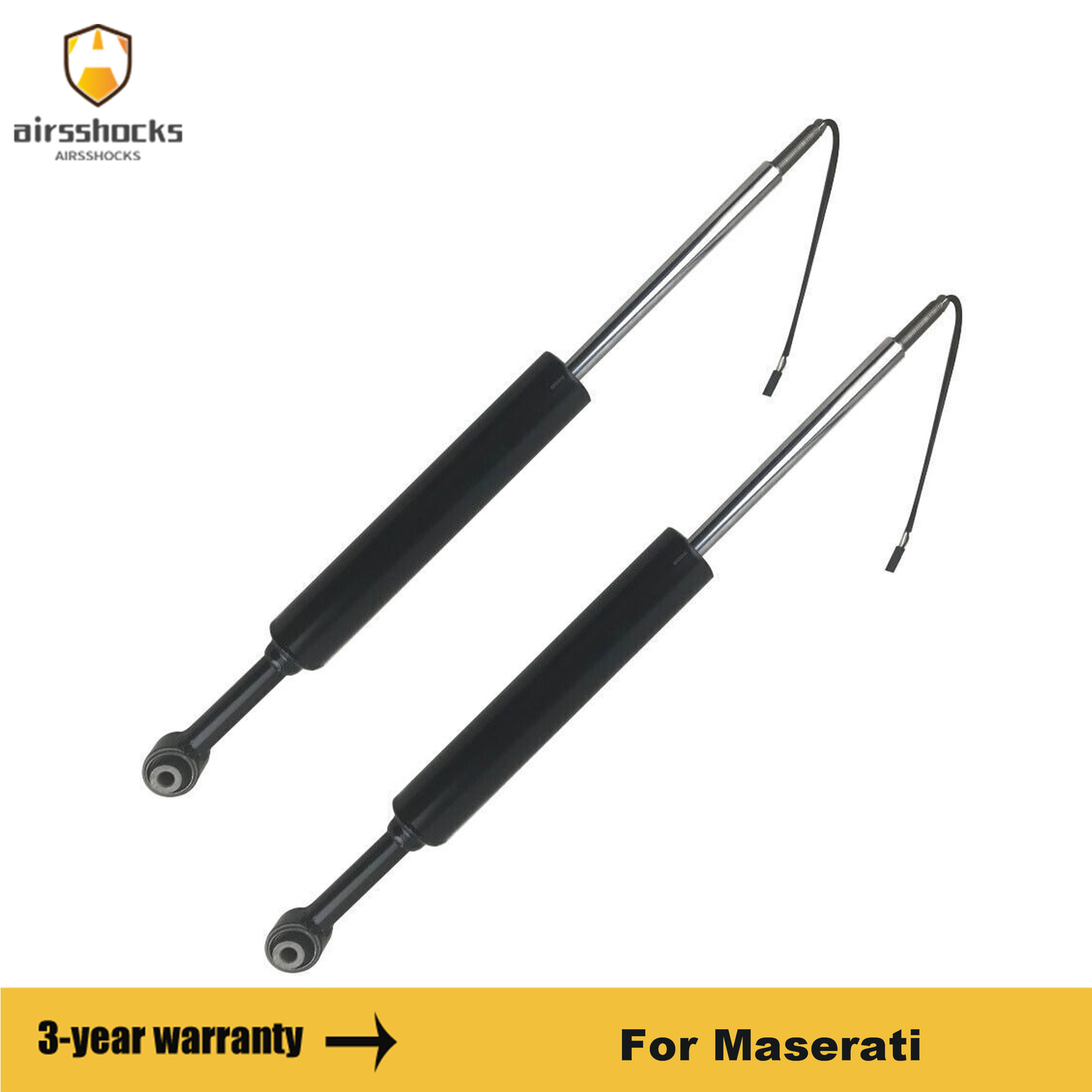 Pair Rear Shock Absorbers Struts Fit Maserati Levante M161 3.0L 17-22 670037439