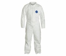 Dupont Tyvek TY120SWH3X0006G1 Collared Coveralls with Open Cuff, White, 3XL 6 PK
