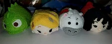 Disney Tsum Tsum Tangled set of 4 Rapunzel Pascal Maximus Gothel NEW WITH TAGS