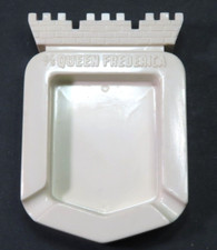 Vintage 1940's S.S. Queen Frederica Resin Ash Tray Made in Italy