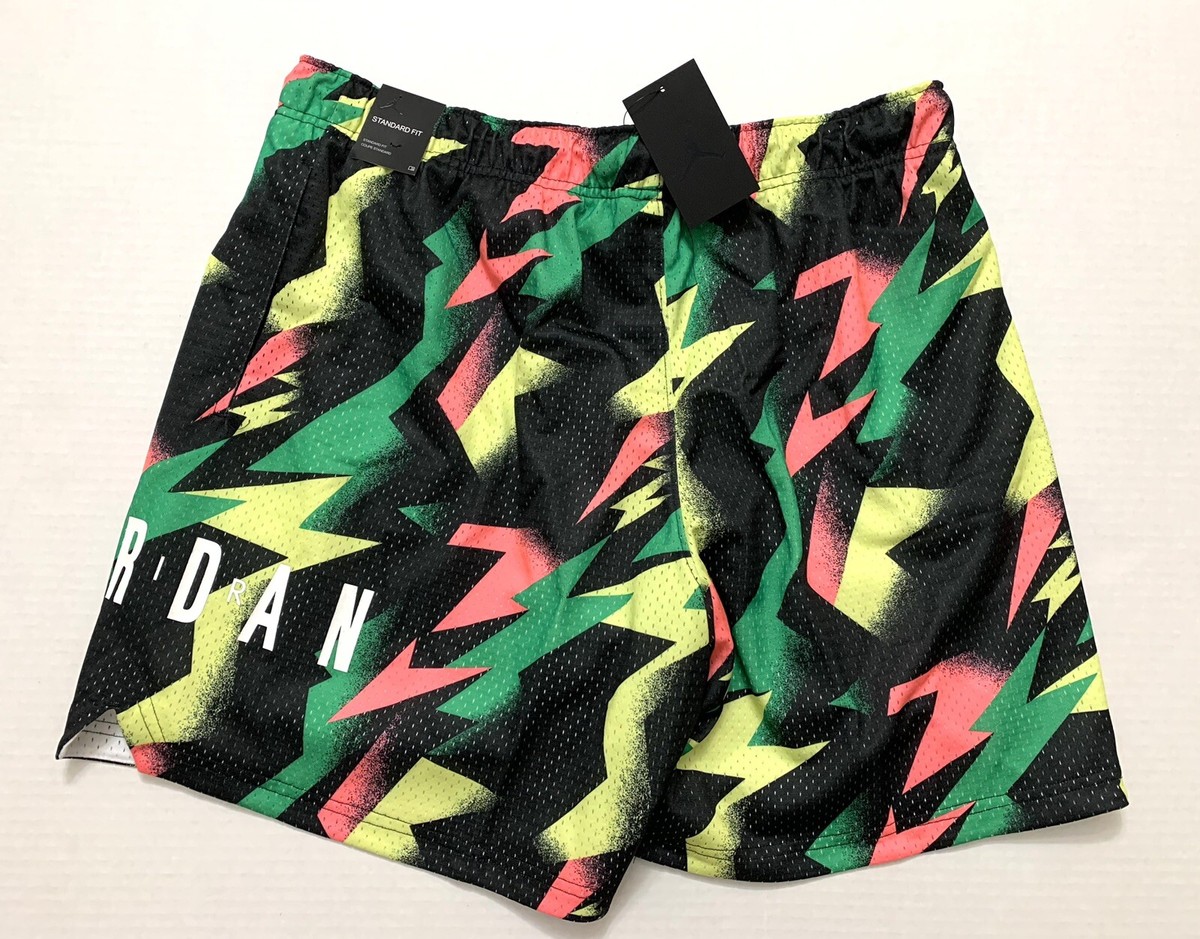 Nike Jordan MJ Jumpman multicolor Air Mesh Nylon Print Shorts
