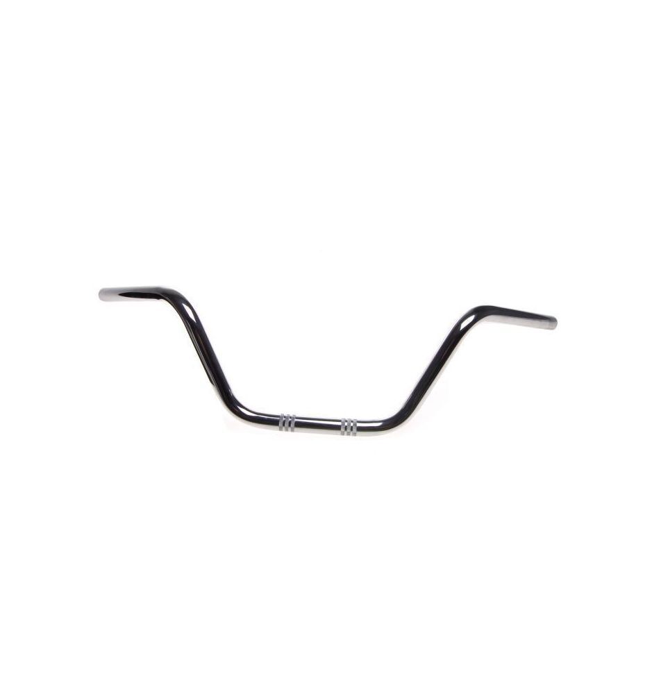 Volant guidon custom pour Kingway Chopper 150 et 250cc en acier noir
