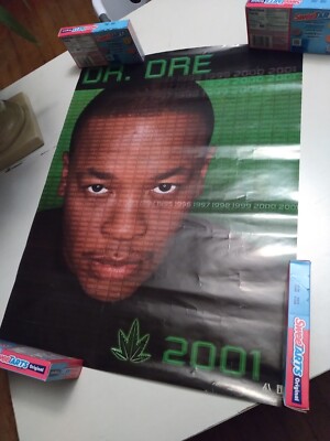 Dr Dre Chronic 2001 Promo Green Poster 18 x 24 Interscope Hip Hop