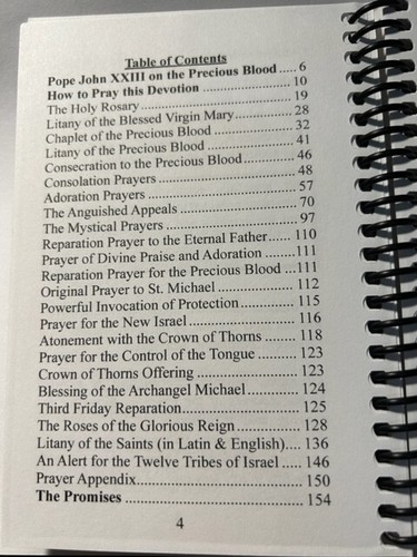 Precious Blood of Jesus Daily Devotional (New Spiral Bound Pocket) RESTOCKED!!! - Picture 3 of 3