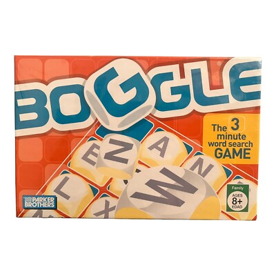 Boggle 3 Minute Word Search Game Parker Brothers Hasbro 2005 Mint in ...