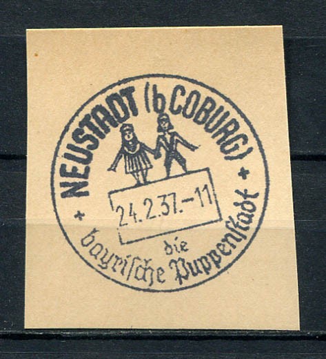 German Reich WW II : Nice fancy cancel from 1937 - Neustadt