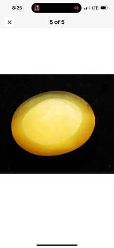 74.00 Ct Natural Chrysobery Brown Cats Eye Oval Cut Cabochon Loose Gemstone - Picture 4 of 5