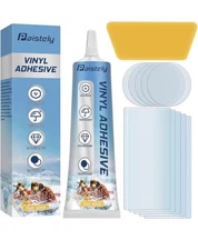 Vinyl ADHESIVE Glue Patch Repair Kit Air Mattress, Inflatable Pool, Waterproof