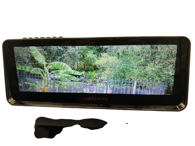 LANMODO 12'' Smart Rear View Mirror Dash Cam Touchscreen Front & Rear Camera