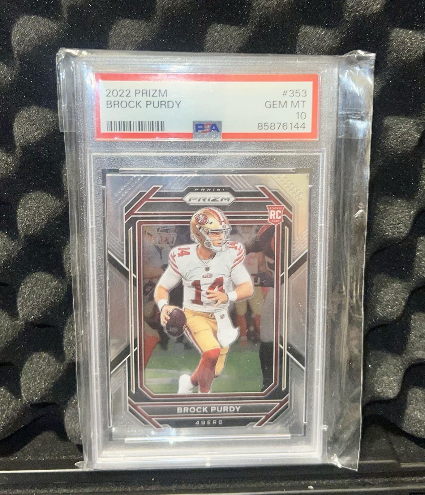2022 Prizm Brock Purdy RC Rookie #353 Francisco 49ers PSA 10