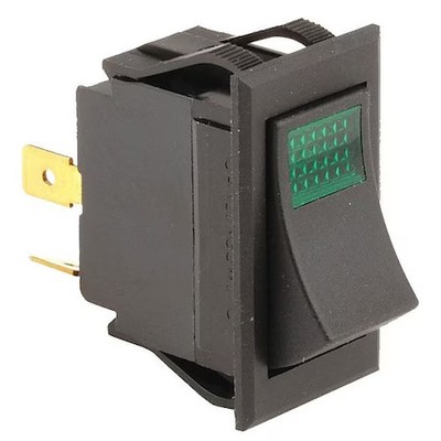 Carter Hoffmann 18602-0160 Rocker Switch, 120V, 20A, Green