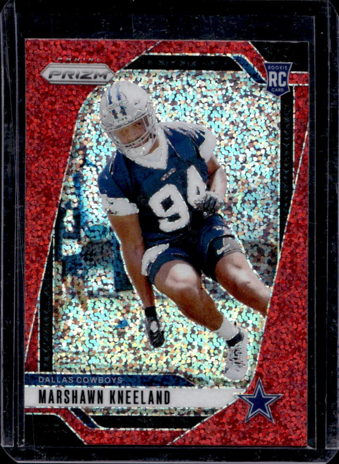 Marshawn Kneeland Panini Prizm #373 Red Sparkle