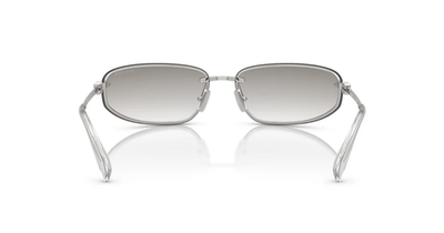 Miu Miu MU A50S 1BC8H1 Unisex Rectangle Sunglasses in Silver with