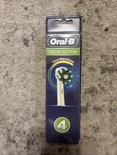 Oral B Cross Action Electric Toothbrush Replacement Brush Heads Refill *4-Pack*