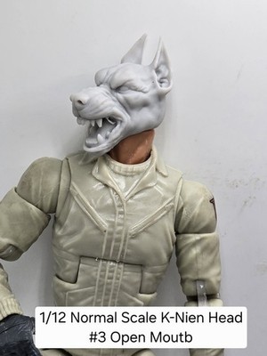 3d Printed K-NEIN DOG HEAD #1 6'' 1:12 Classified/Legends SCALE 