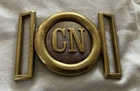 1862 Antique Style Military Belt Buckle Confederate Navy CN Reproduction