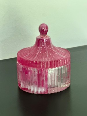 Schumckschale Epoxisharz Pink oder auch als Kerzenhalter verwendbar