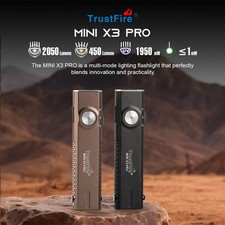 TrustFire MiniX3-PRO 2050Lumen 6 Sources in-1 LED Flashlight with UV Laser Light