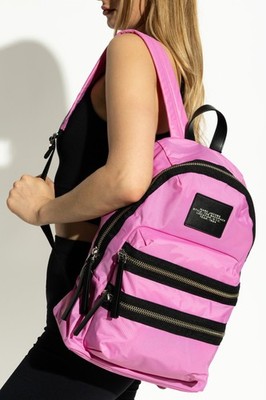 Marc Jacob’s pink nylon backpack Amazon.com: Marc Jacobs Womens The Biker Nylon Medium  main image 3