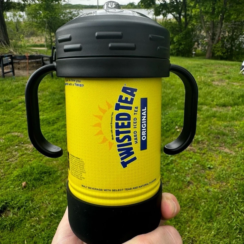 Linda taza aislada para niños con temática de té retorcido de 10 oz con asas extraíbles Foto 3 de 3