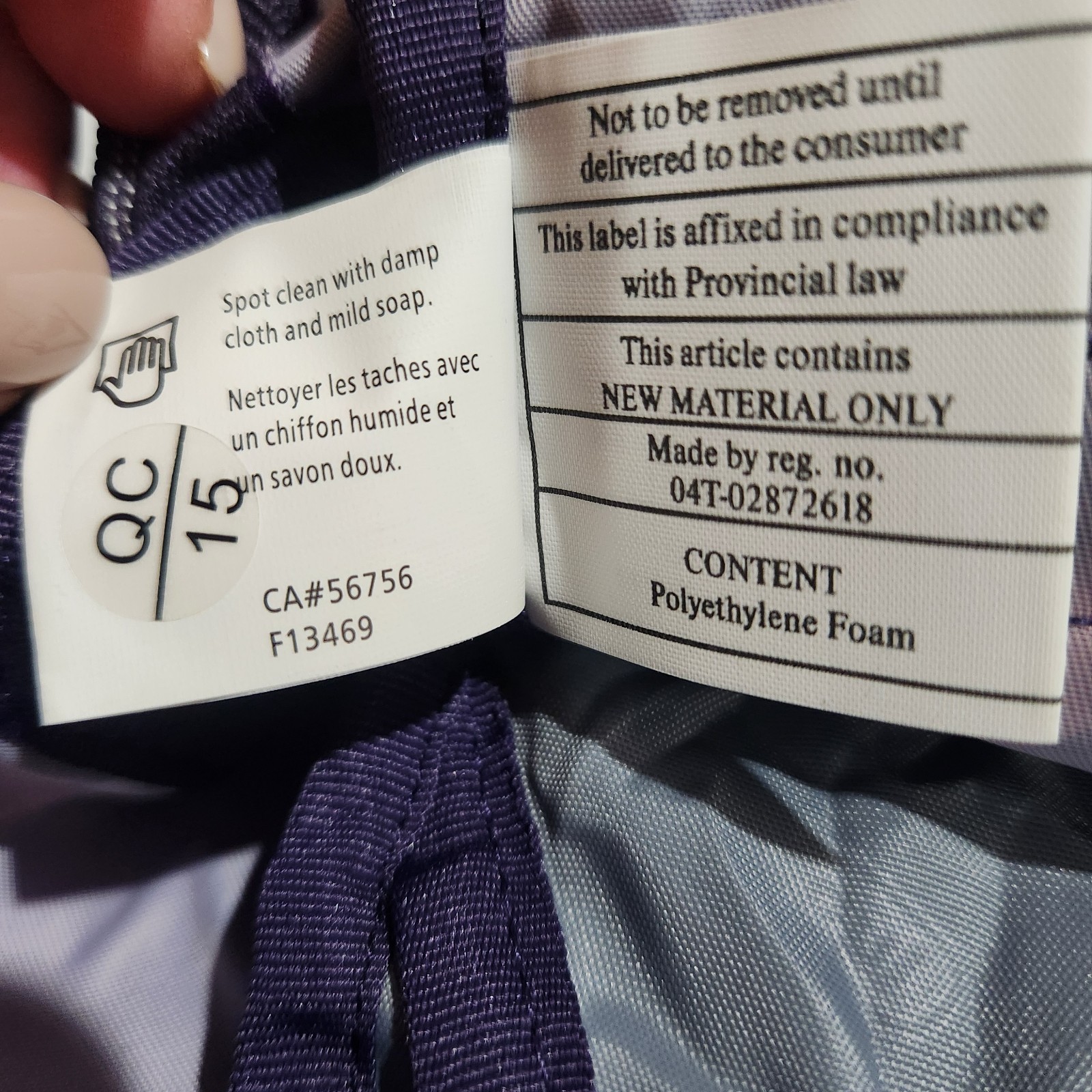 LUG Echo Packable Spacious Backpack Purple Dragon… - image 11