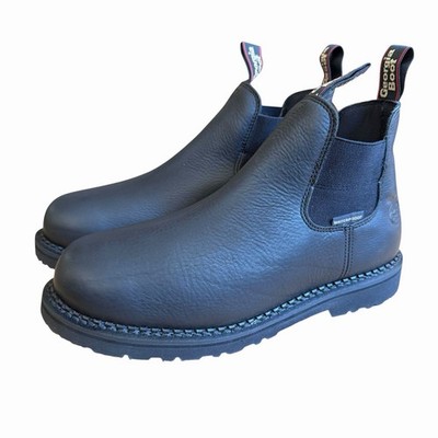 Georgia Giant Revamp Waterproof Chelsea Work Boot GB00376 Durable Men s 12 WIDE