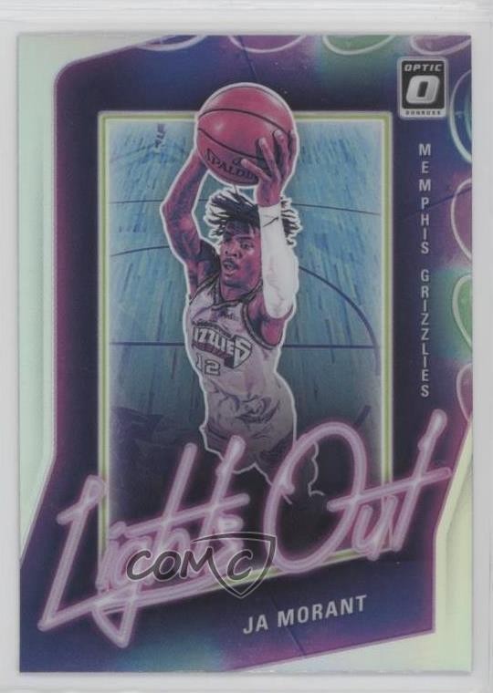 2020-21 Panini Donruss Optic Lights Out Holo Prizm Ja Morant #9 14t3