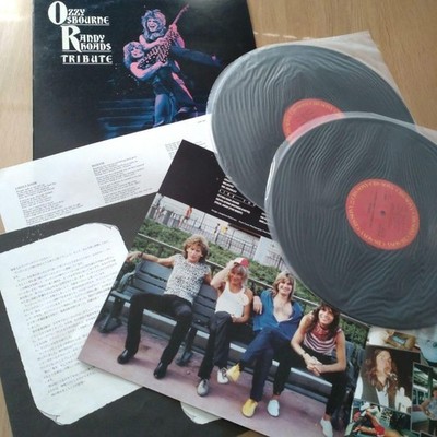 Ozzy Osbourne Tribute LP 2-Record Set with R. Rhoads Photos, VG Condition