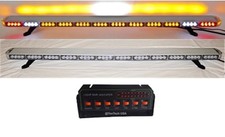 60 Amber Led Light Bar Flat Bed Tow Truck Plow Roll Back W Cargo Turn Signal