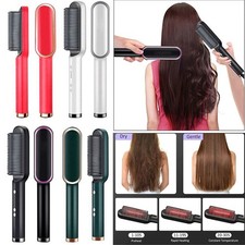 Cordless Hair Straightener Brush Negative Ion Comb Hair Straightener for Women