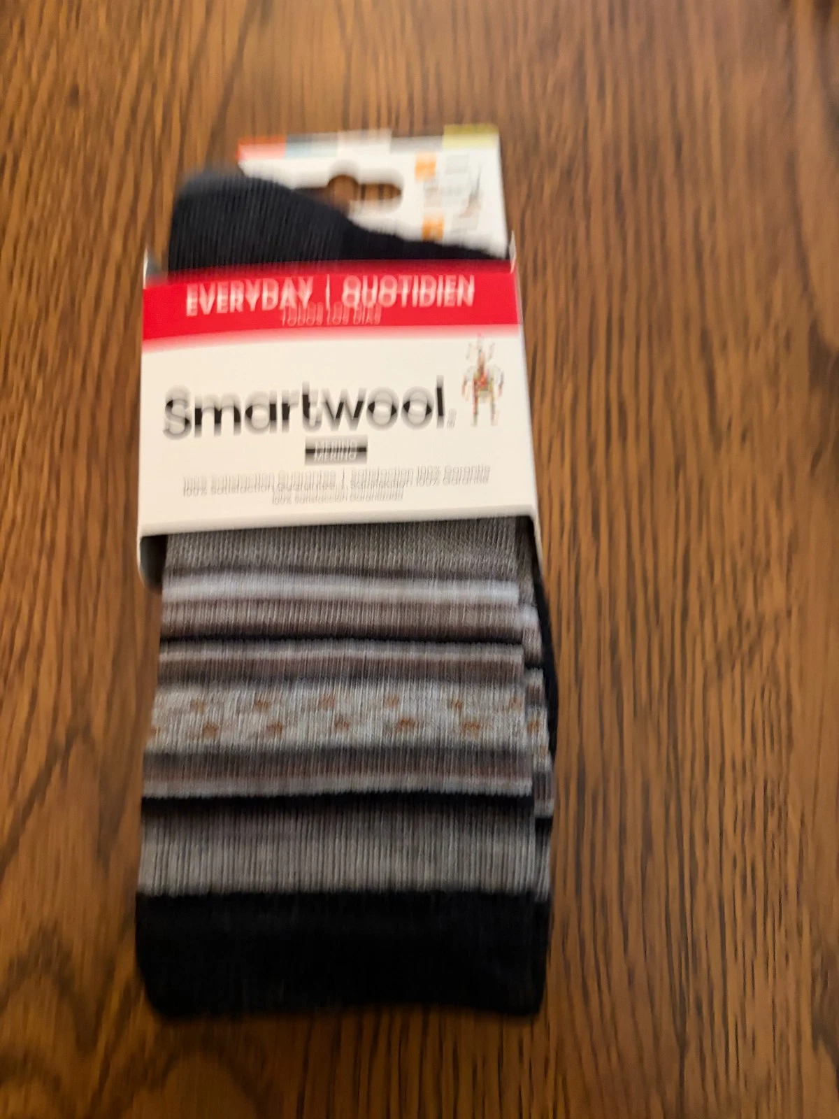Smartwool Men's L Everyday Zero Cushion Crew Socks Breathable Odor Resist, Black