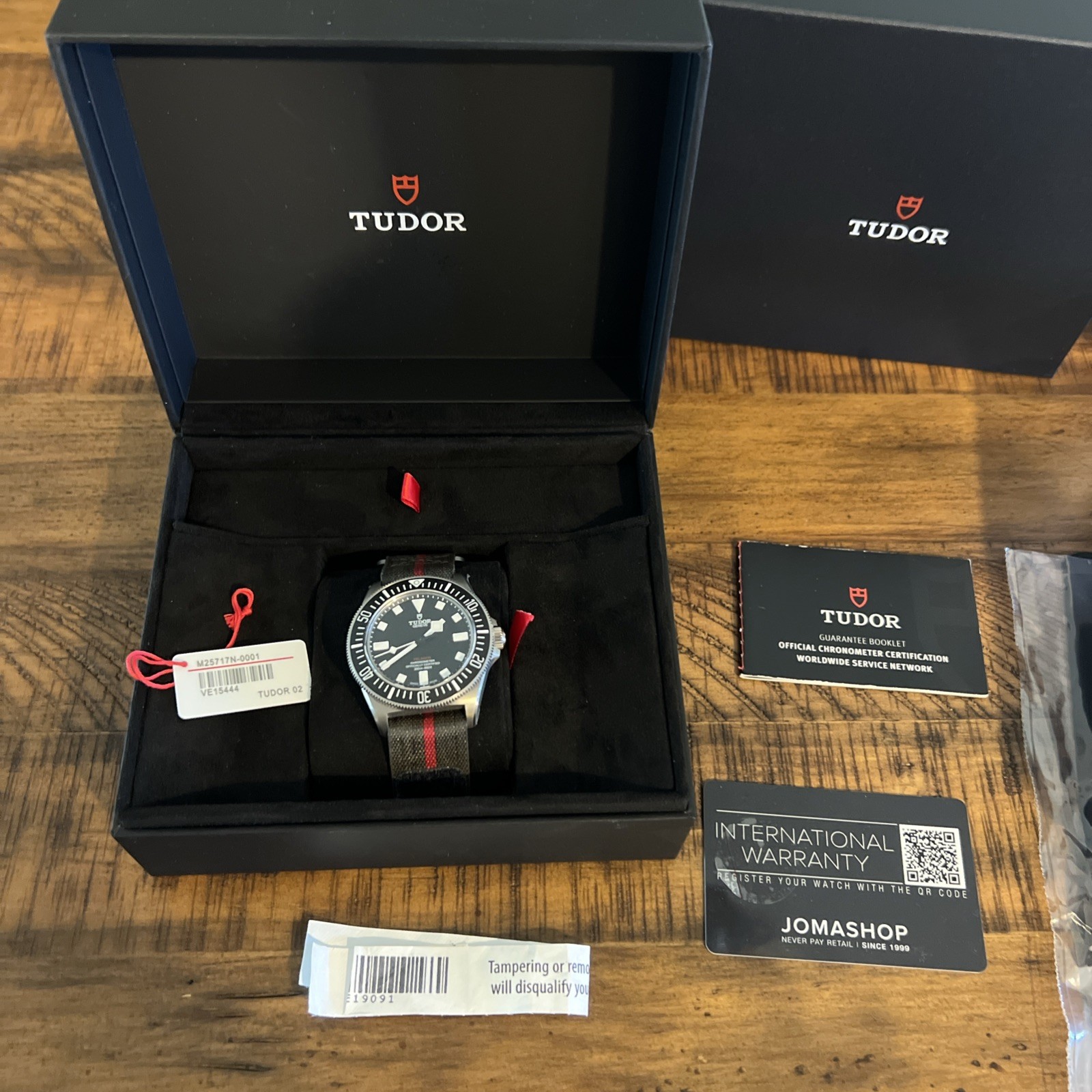 Tudor Pelagos FXD Black Dial/Titanium 25717N Box/ WORN 1 TIME/PERFECT CONDITION!