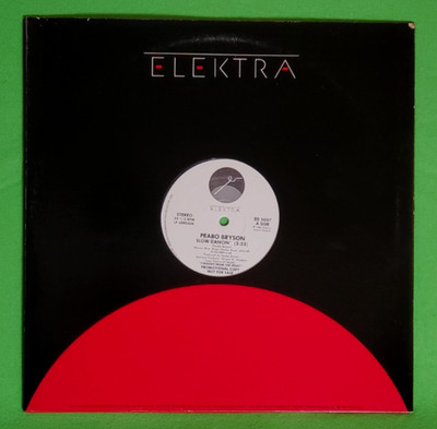 Peabo Bryson- Slow Dancin' 1984 (Single) Elektra Label cover LP Vinyl Promo